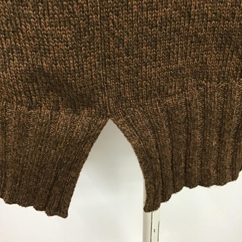 ローリーズファーム LOWRYS FARM ニット、セーター 長袖 FREE 無地 茶 / ブラウン / レディース USED 古着 中古 10087669
