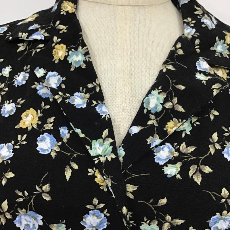 ローリーズファーム LOWRYS FARM シャツ、ブラウス 半袖 FREE 総柄 黒 / ブラック / レディース USED 古着 中古 10087672