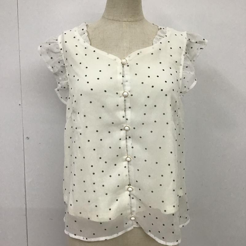マジェスティックレゴン MAJESTIC LEGON シャツ、ブラウス 半袖 M ドット 白 / ホワイト / レディース USED 古着 中古 10087681