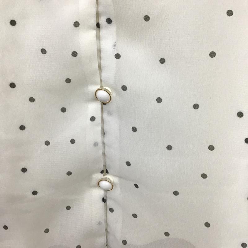マジェスティックレゴン MAJESTIC LEGON シャツ、ブラウス 半袖 M ドット 白 / ホワイト / レディース USED 古着 中古 10087681