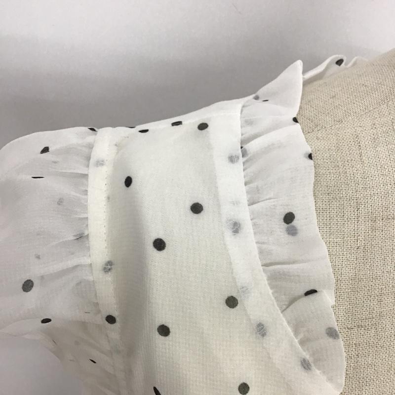 マジェスティックレゴン MAJESTIC LEGON シャツ、ブラウス 半袖 M ドット 白 / ホワイト / レディース USED 古着 中古 10087681