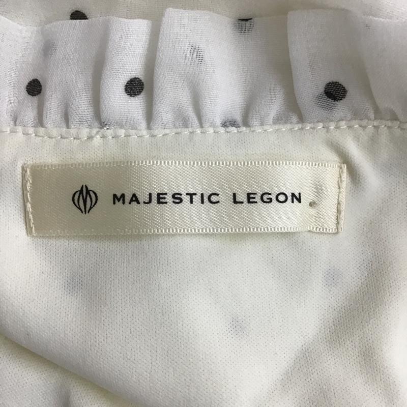 マジェスティックレゴン MAJESTIC LEGON シャツ、ブラウス 半袖 M ドット 白 / ホワイト / レディース USED 古着 中古 10087681