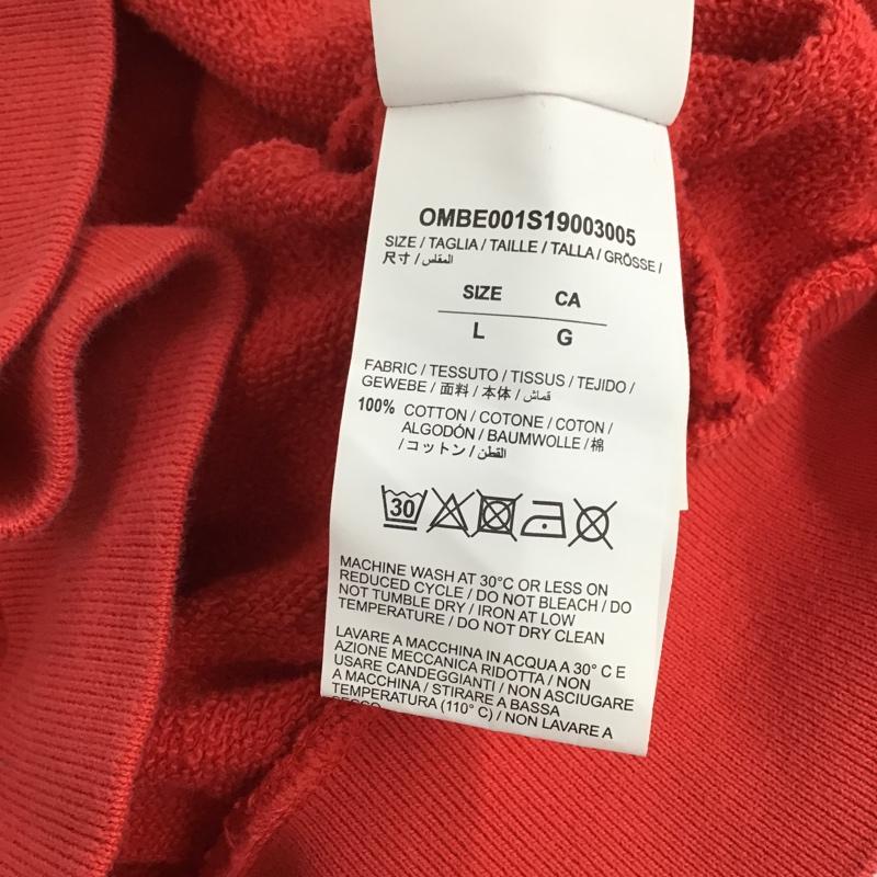 オフホワイト Off-White パーカー 長袖 OMBE001S19003005 MONNALISA ZIPPED HOODIE モナリザ L プリント 赤 / レッド / メンズ USED 古着 中古 10087709