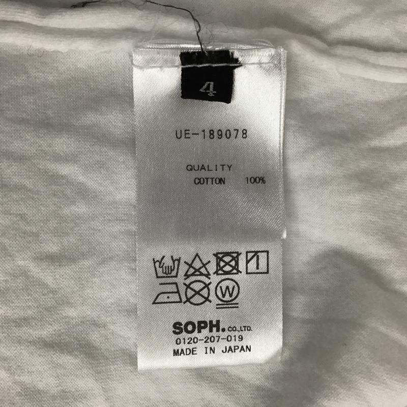 ユニフォームエクスペリメント uniform experiment Tシャツ 長袖 UE-189078 4 ロゴ、文字 白 / ホワイト / メンズ USED 古着 中古 10087782
