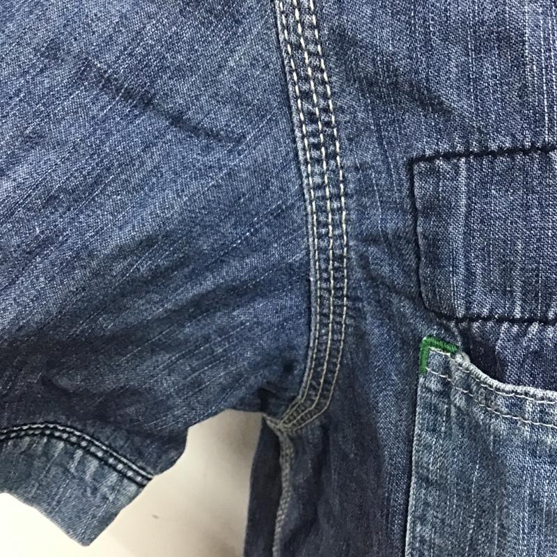 バーンズ BARNS シャツ、ブラウス 半袖 デニムシャツ 40 無地 インディゴ / インディゴ / メンズ USED 古着 中古 10087829