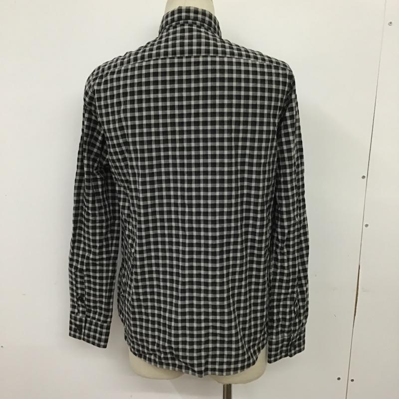 ブルーワーク BLUE WORK シャツ、ブラウス 長袖 54-01-52-01101 TOMORROW LAND M チェック 黒 / ブラック / X 灰 / グレー / メンズ USED 古着 中古 10087865