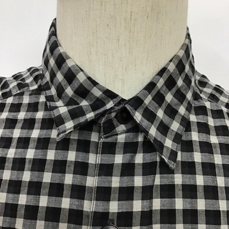 ブルーワーク BLUE WORK シャツ、ブラウス 長袖 54-01-52-01101 TOMORROW LAND M チェック 黒 / ブラック / X 灰 / グレー / メンズ USED 古着 中古 10087865