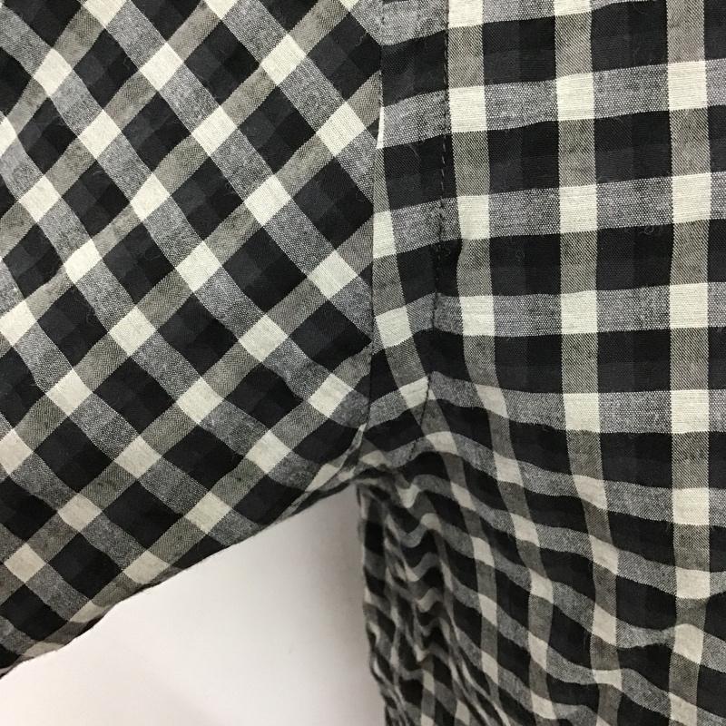 ブルーワーク BLUE WORK シャツ、ブラウス 長袖 54-01-52-01101 TOMORROW LAND M チェック 黒 / ブラック / X 灰 / グレー / メンズ USED 古着 中古 10087865