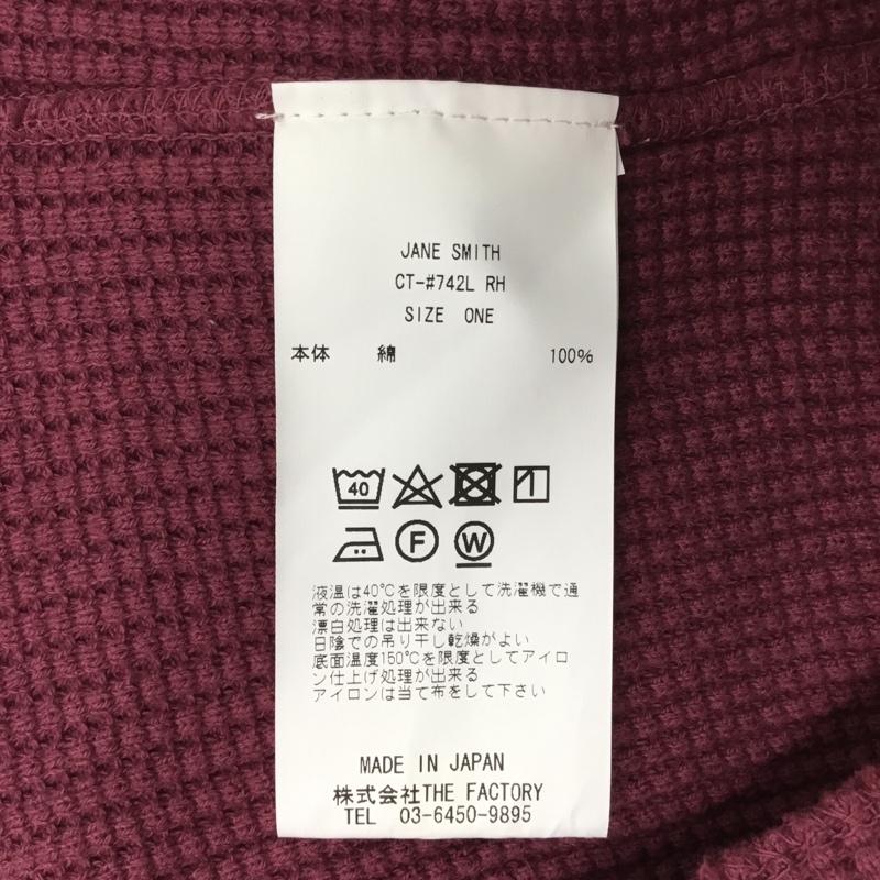ジェーンスミスジョンスミス JANE SMITH / JOHN SMITH ワンピース ミニスカート ロンハーマン ワッフル 無地 えんじ / ワインレッド / レディース USED 古着 中古 10087866