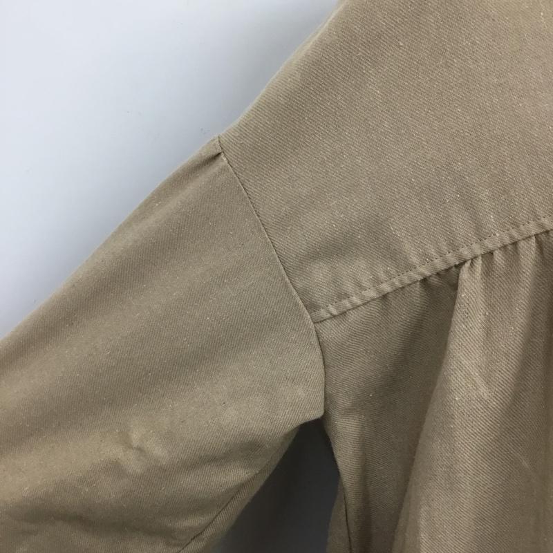 エヘカソポ ehka sopo コート コート一般 1303688 後ろリボン ノーカラー FREE 無地 ベージュ / ベージュ / レディース USED 古着 中古 10087938