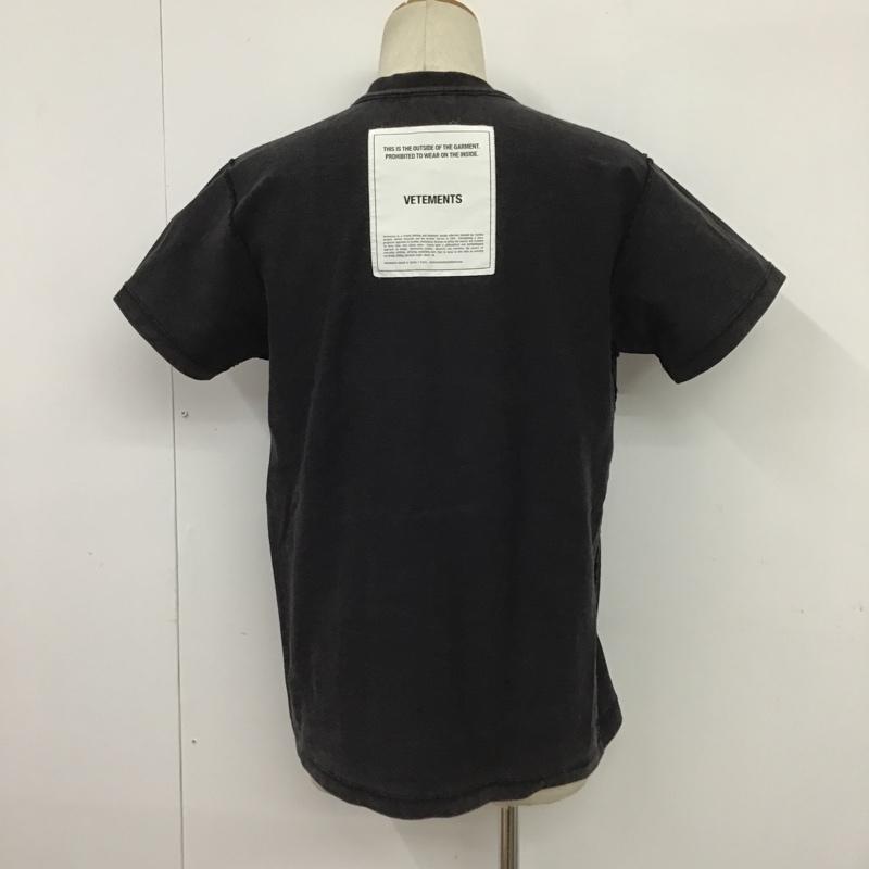 ヴェットモン VETEMENT Tシャツ 半袖 S 無地 黒 / ブラック / メンズ USED 古着 中古 10087974