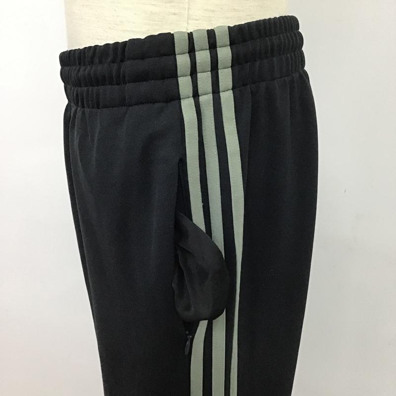 アディダス adidas ボトムス ボトムス トラックパンツ 無地 黒 / ブラック / メンズ USED 古着 中古 10088028