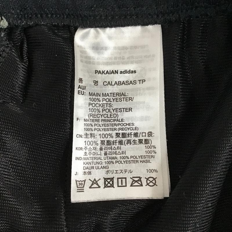 アディダス adidas ボトムス ボトムス トラックパンツ 無地 黒 / ブラック / メンズ USED 古着 中古 10088028