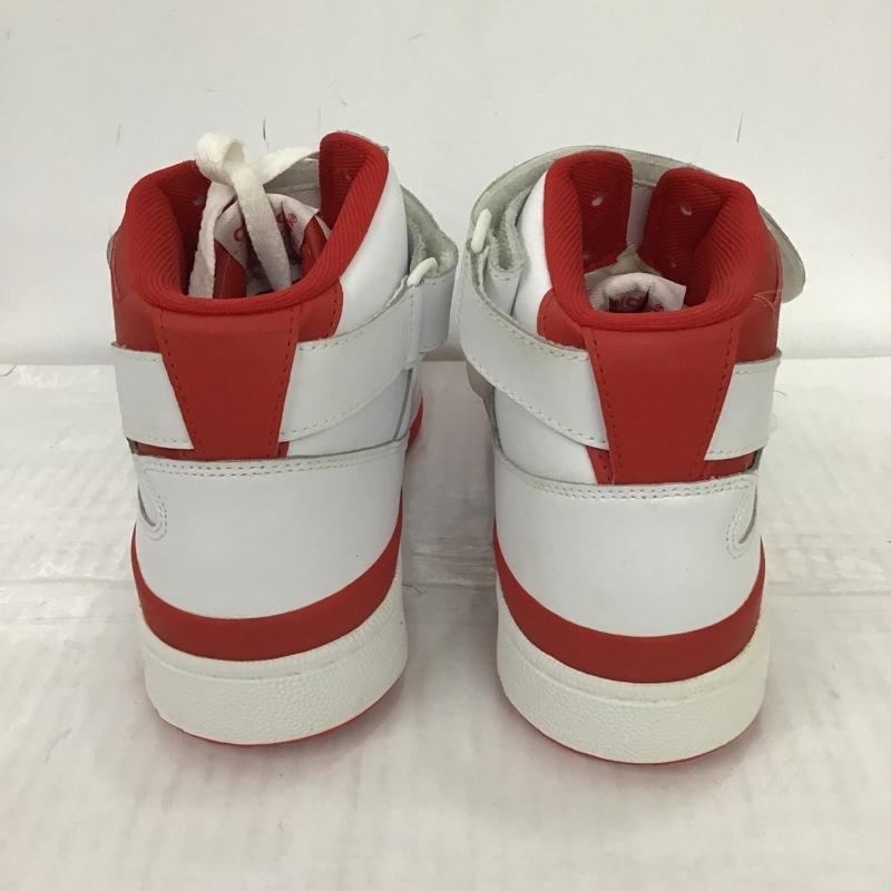 アディダス adidas スニーカー スニーカー G19484 FRM MID 27cm 27.0cm ロゴ、文字 白 / ホワイト / X 赤 / レッド / メンズ USED 古着 中古 10088096