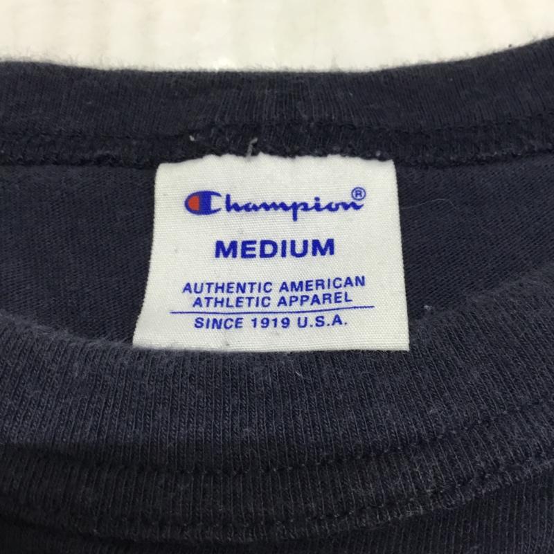 チャンピオン Campion Tシャツ 半袖 M 無地 紺 / ネイビー / メンズ USED 古着 中古 10088118