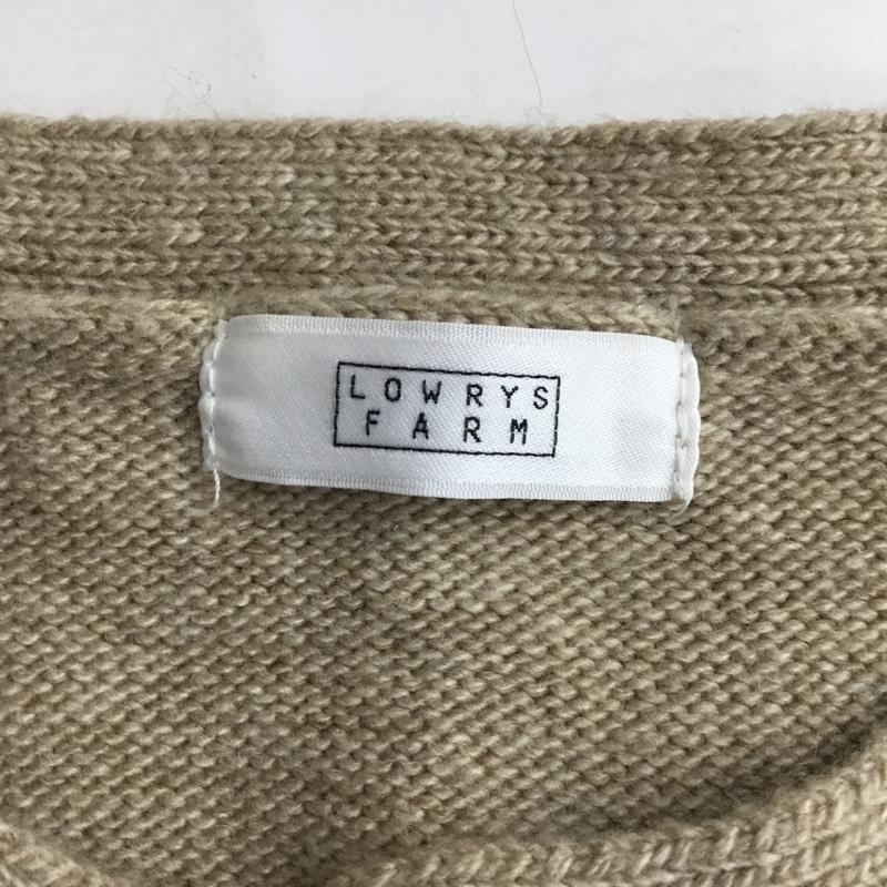 ローリーズファーム LOWRYS FARM ベスト ベスト LF620202TS ニットベスト FREE 無地 ベージュ / ベージュ / レディース USED 古着 中古 10088125