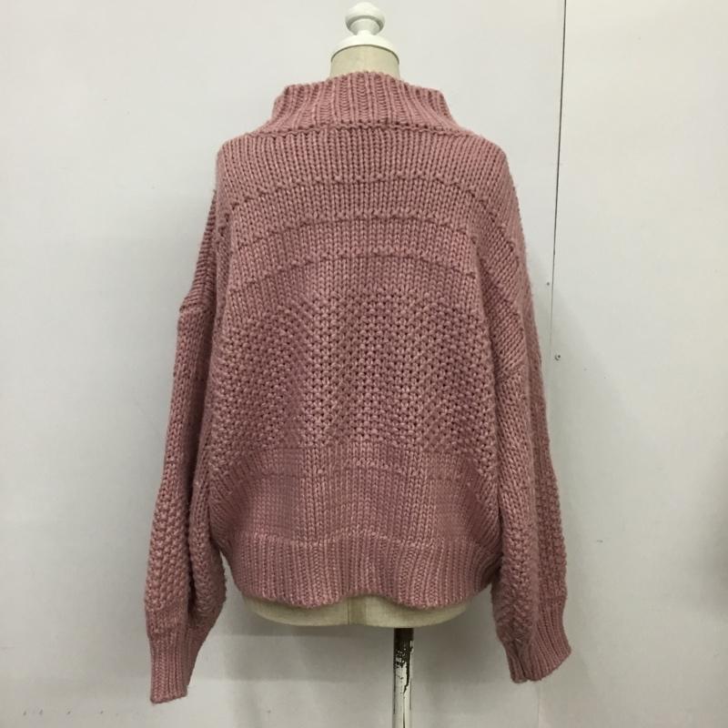 マウジー MOUSSY ニット、セーター 長袖 010EAW70-0320 FREE 無地 桃 / ピンク / レディース USED 古着 中古 10088130