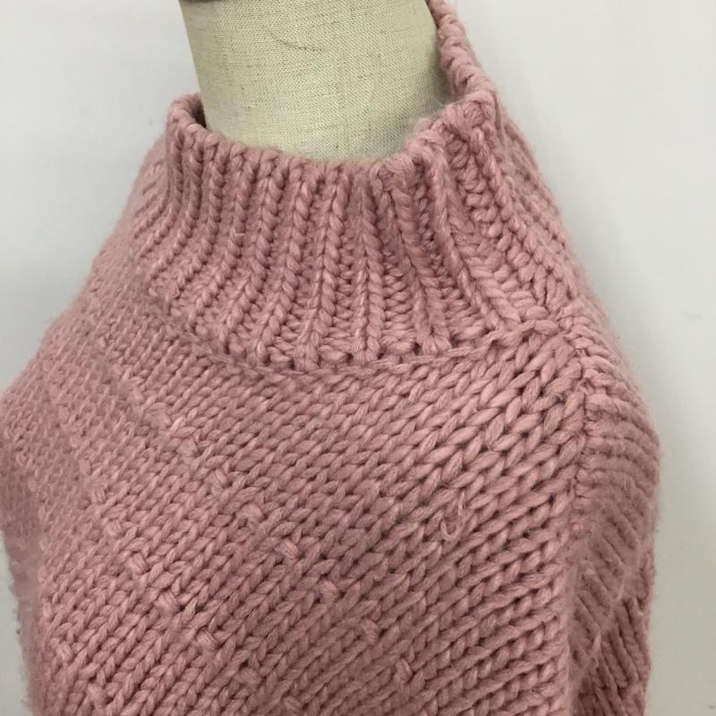 マウジー MOUSSY ニット、セーター 長袖 010EAW70-0320 FREE 無地 桃 / ピンク / レディース USED 古着 中古 10088130