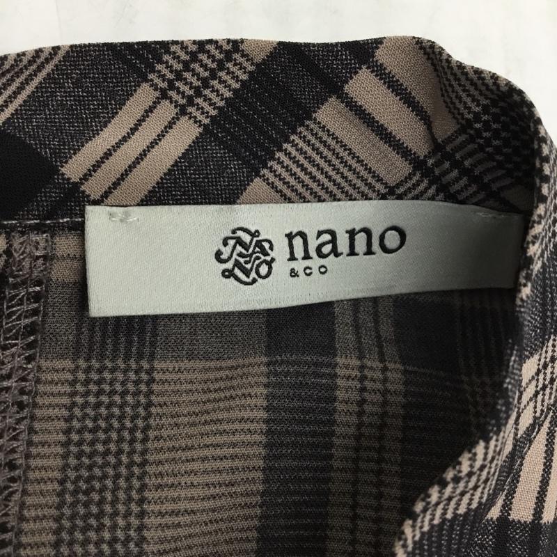 ナノアンドコー nano&co シャツ、ブラウス 長袖 36 チェック マルチカラー / マルチカラー / レディース USED 古着 中古 10088137