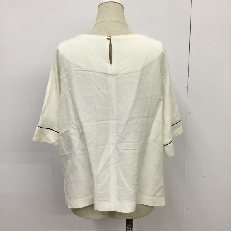 アクアガール aquagirl カットソー 半袖 38 無地 白 / ホワイト / レディース USED 古着 中古 10088141