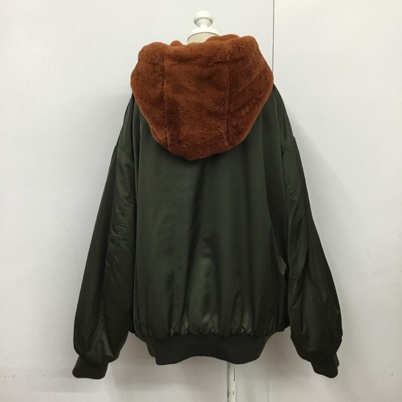ザラ ZARA ジャケット、上着 ジャンパー、ブルゾン リバーシブル S 無地 カーキ / カーキ / X 茶 / ブラウン / レディース USED 古着 中古 10088142