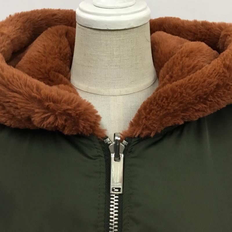 ザラ ZARA ジャケット、上着 ジャンパー、ブルゾン リバーシブル S 無地 カーキ / カーキ / X 茶 / ブラウン / レディース USED 古着 中古 10088142