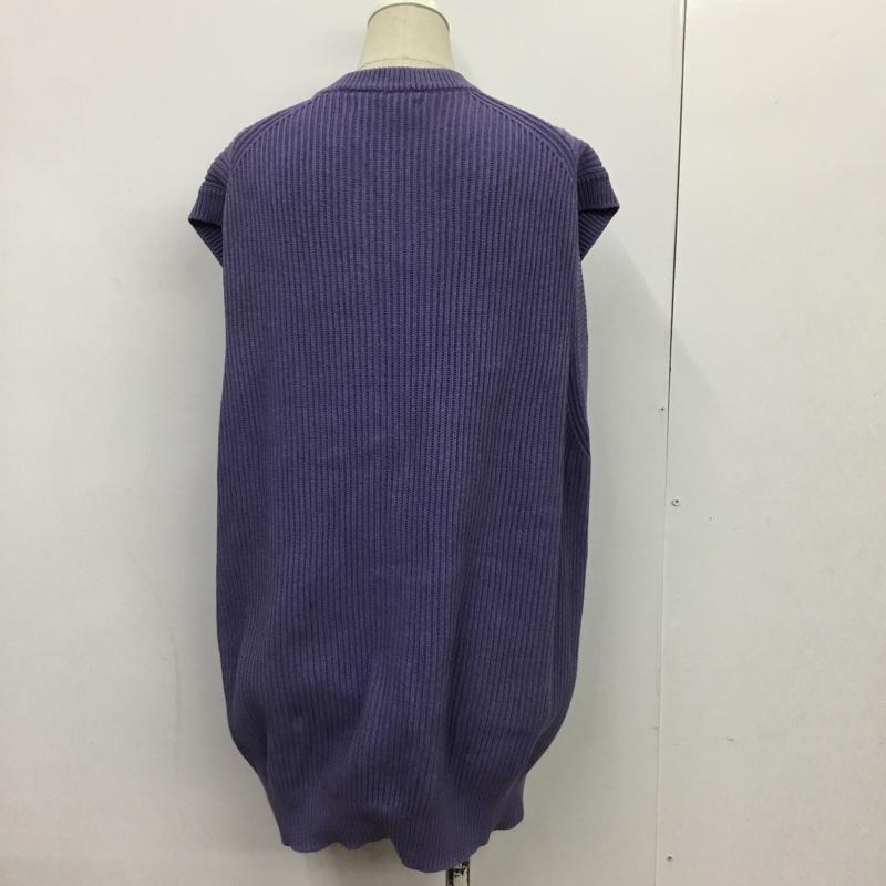 ザラ ZARA ベスト ベスト ニットベスト L 無地 紫 / パープル / レディース USED 古着 中古 10088160