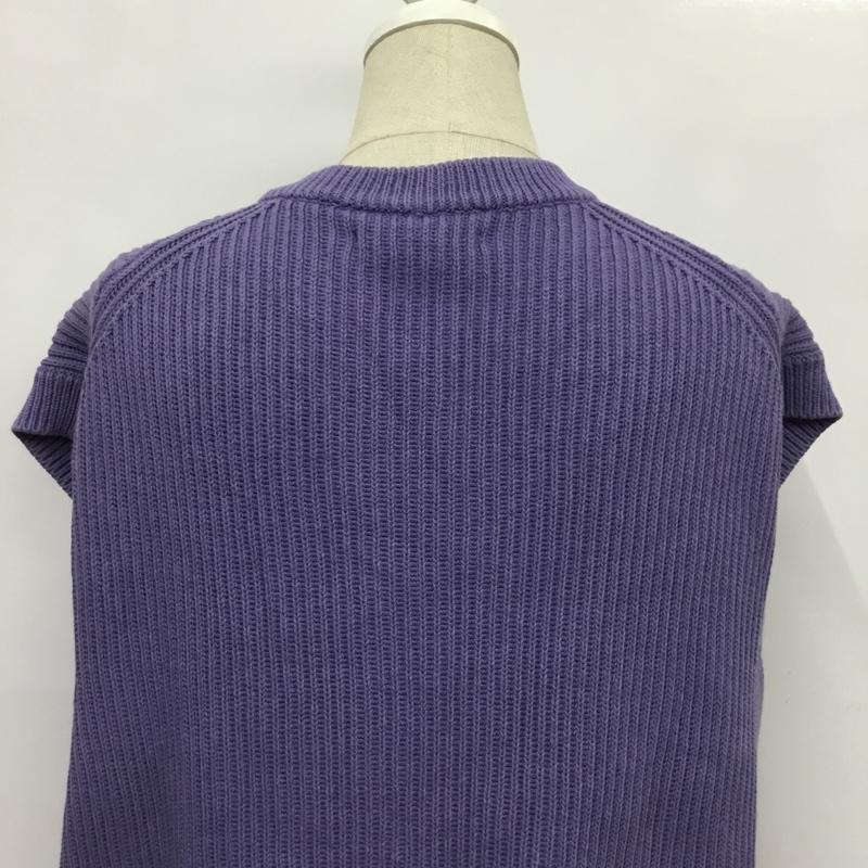 ザラ ZARA ベスト ベスト ニットベスト L 無地 紫 / パープル / レディース USED 古着 中古 10088160