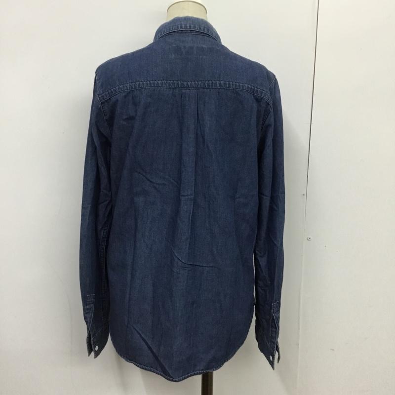 アンタイトル UNTITLED シャツ、ブラウス 長袖 2 無地 インディゴ / インディゴ / レディース USED 古着 中古 10088166