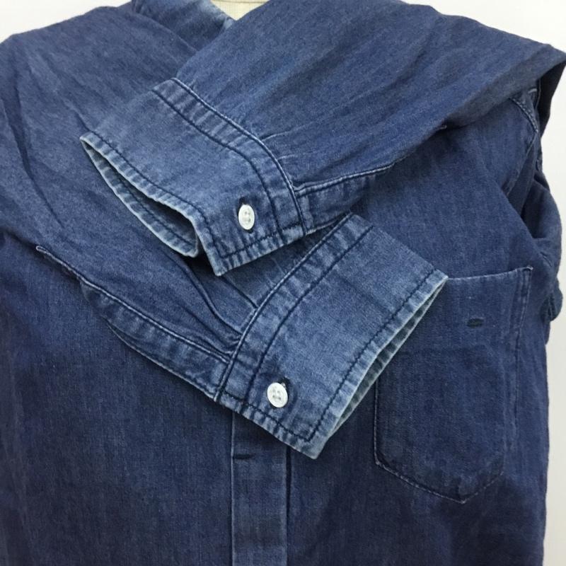 アンタイトル UNTITLED シャツ、ブラウス 長袖 2 無地 インディゴ / インディゴ / レディース USED 古着 中古 10088166