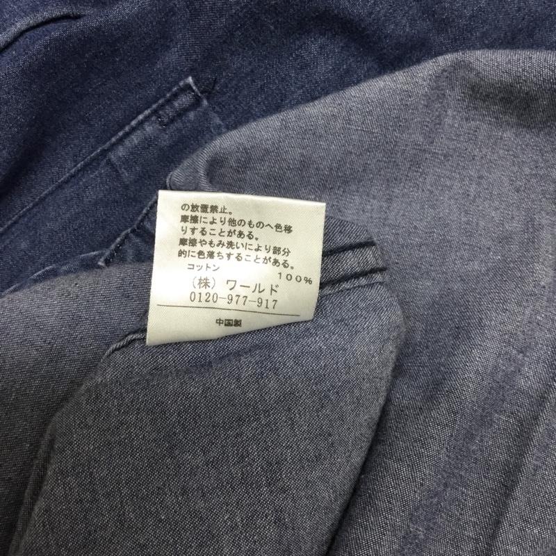 アンタイトル UNTITLED シャツ、ブラウス 長袖 2 無地 インディゴ / インディゴ / レディース USED 古着 中古 10088166