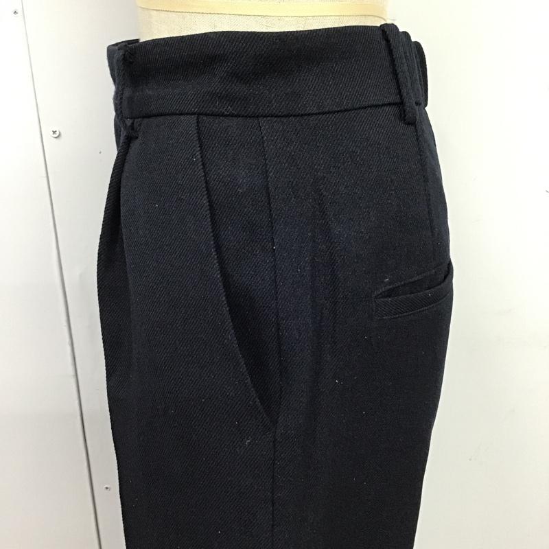 インデックス index パンツ スラックス C58-65016 ストレッチカルゼ テーパードパンツ S 無地 紺 / ネイビー / レディース USED 古着 中古 10088221