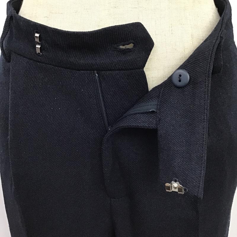 インデックス index パンツ スラックス C58-65016 ストレッチカルゼ テーパードパンツ S 無地 紺 / ネイビー / レディース USED 古着 中古 10088221
