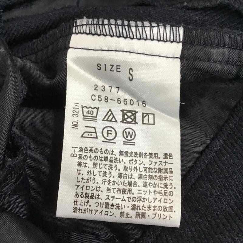 インデックス index パンツ スラックス C58-65016 ストレッチカルゼ テーパードパンツ S 無地 紺 / ネイビー / レディース USED 古着 中古 10088221