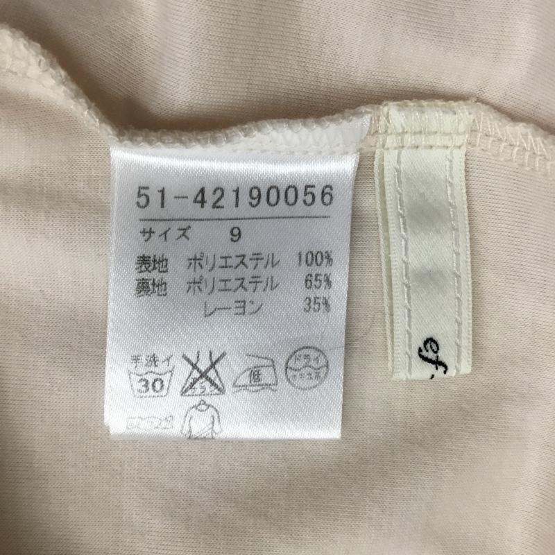 エフデ ef-de カットソー 半袖 51-42190056 ビシュー付き 9 無地 橙 / オレンジ /  レディース USED 古着 中古 10088250