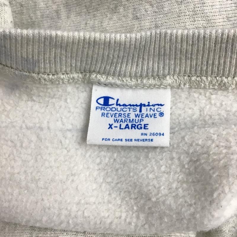 チャンピオン Campion トレーナー 長袖 スウェット XL 無地 灰 / グレー / メンズ USED 古着 中古 10088268