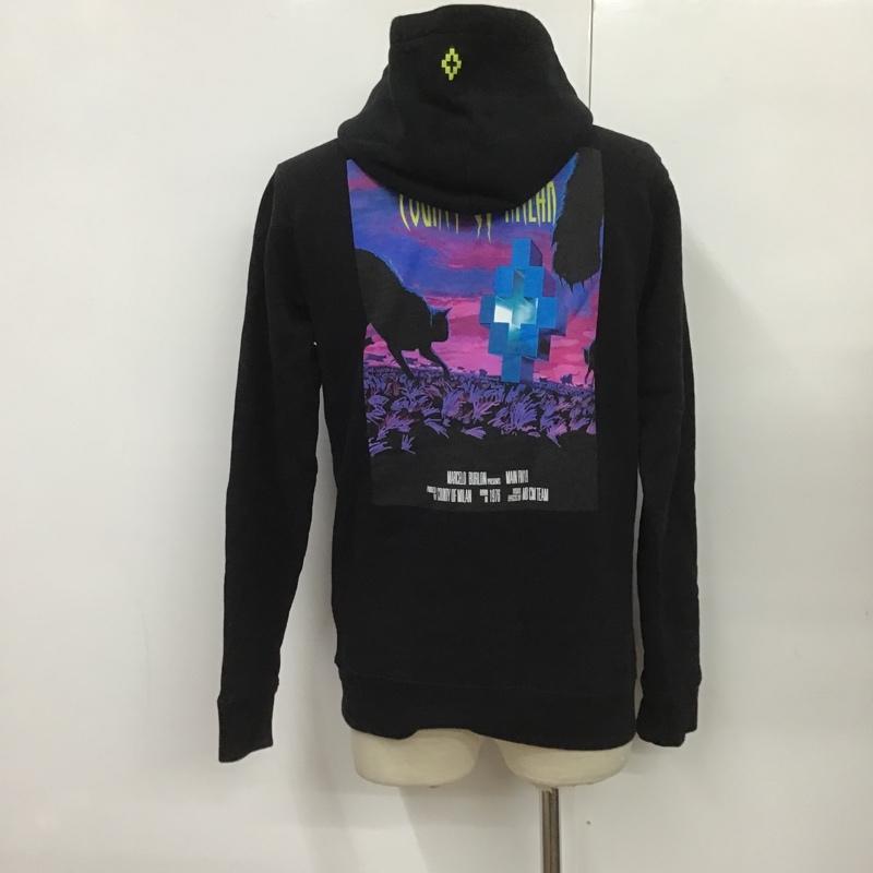 マルセロ・バーロン MARCELO BURLON パーカー 長袖 XS プリント 黒 / ブラック / メンズ USED 古着 中古 10088282