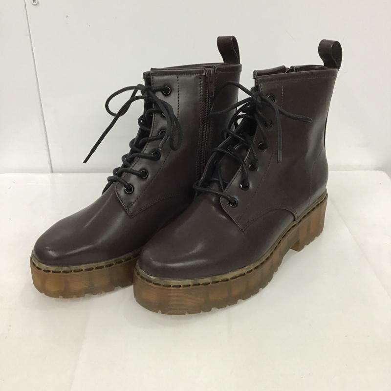 ローリーズファーム LOWRYS FARM ブーツ 一般 L 無地 茶 / ブラウン / レディース USED 古着 中古 10088311