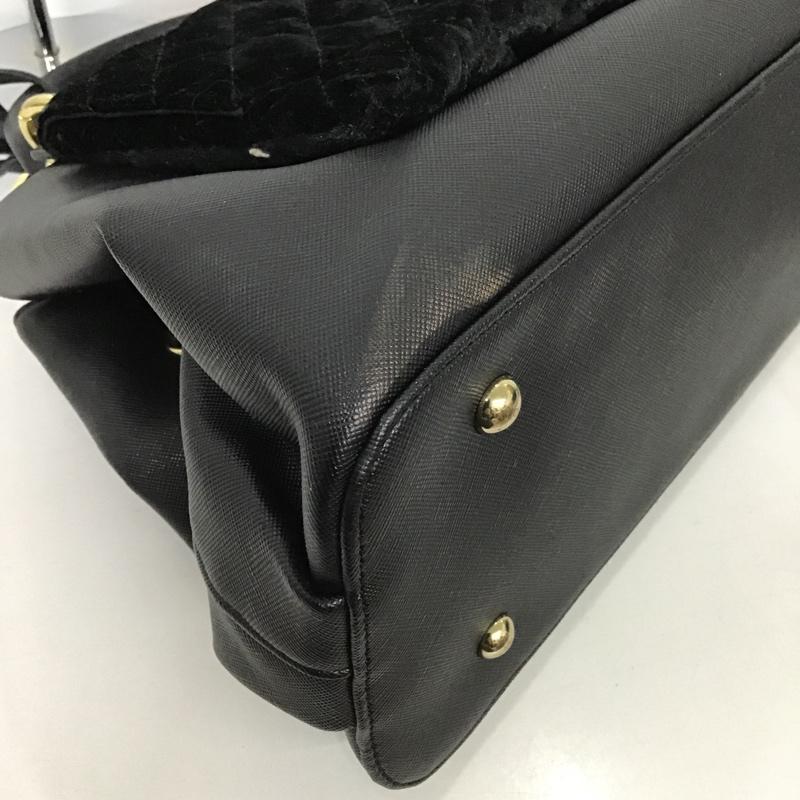 アンドシュエット & chouette ハンドバッグ ハンドバッグ ロゴ、文字 黒 / ブラック / レディース USED 古着 中古 10088315