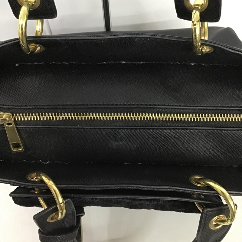 アンドシュエット & chouette ハンドバッグ ハンドバッグ ロゴ、文字 黒 / ブラック / レディース USED 古着 中古 10088315