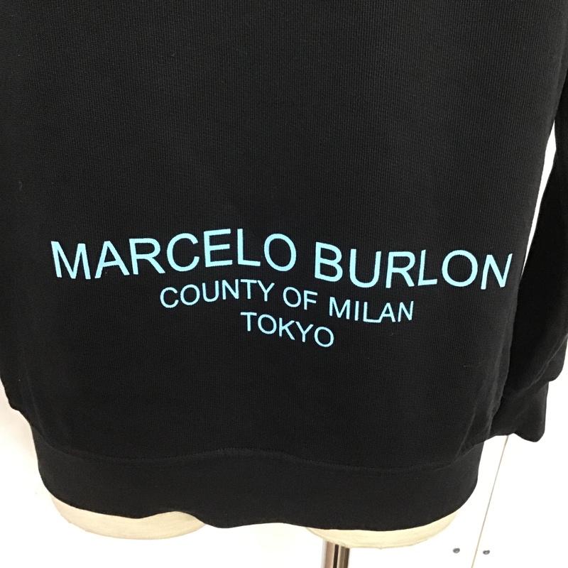 マルセロ・バーロン MARCELO BURLON パーカー 長袖 XS 無地 黒 / ブラック / メンズ USED 古着 中古 10088325