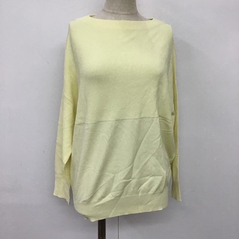ジーナシス JEANASIS ニット、セーター 長袖 JS063372CF FREE ストライプ カーキ / カーキ / レディース USED 古着 中古 10088423
