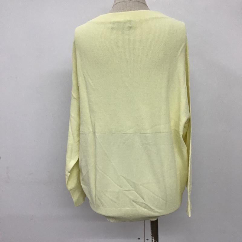 ジーナシス JEANASIS ニット、セーター 長袖 JS063372CF FREE ストライプ カーキ / カーキ / レディース USED 古着 中古 10088423