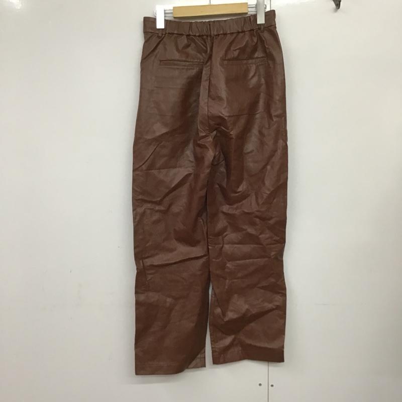 フリークスストア FREAK'S STORE ボトムス ボトムス 211-3412 フェイクレザーパンツ M 無地 茶 / ブラウン / レディース USED 古着 中古 10088430
