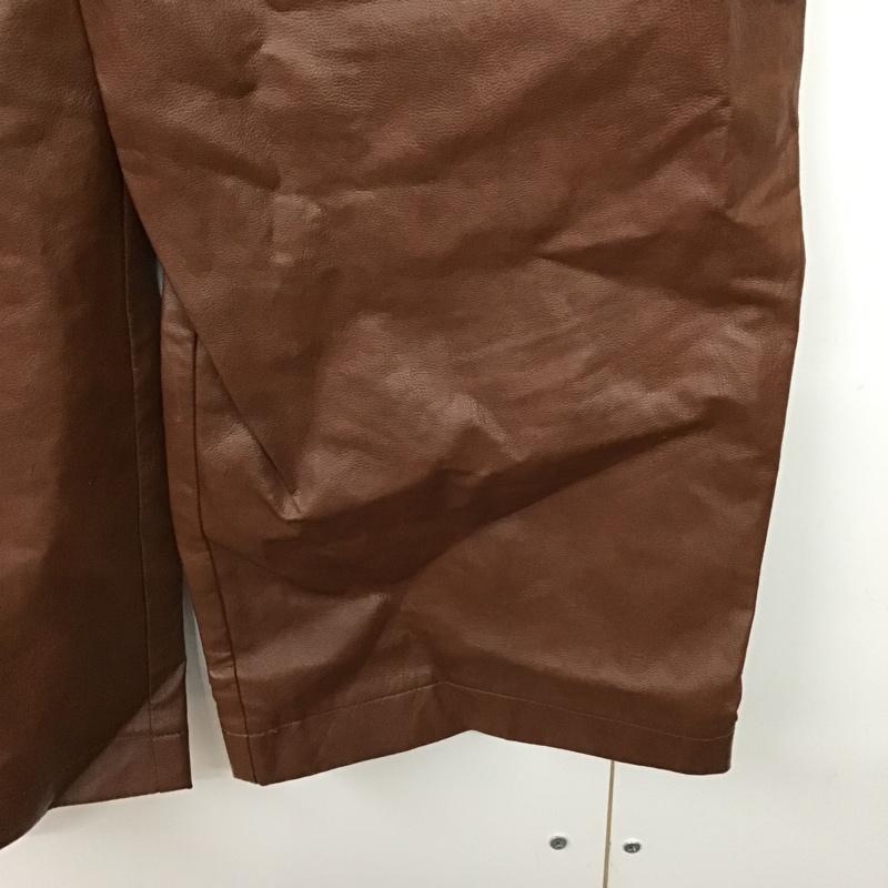フリークスストア FREAK'S STORE ボトムス ボトムス 211-3412 フェイクレザーパンツ M 無地 茶 / ブラウン / レディース USED 古着 中古 10088430