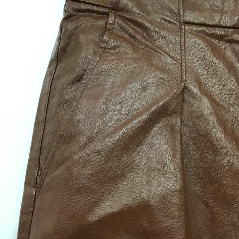 フリークスストア FREAK'S STORE ボトムス ボトムス 211-3412 フェイクレザーパンツ M 無地 茶 / ブラウン / レディース USED 古着 中古 10088430