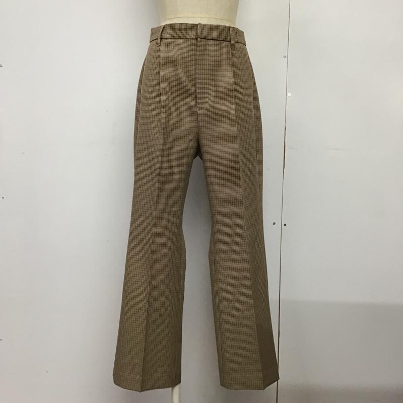 ローリーズファーム LOWRYS FARM パンツ スラックス LF520043AD タック センタープレス L 千鳥格子 ベージュ / ベージュ / X 黒 / ブラック / X 赤 / レッド / レディース USED 古着 中古 10088442