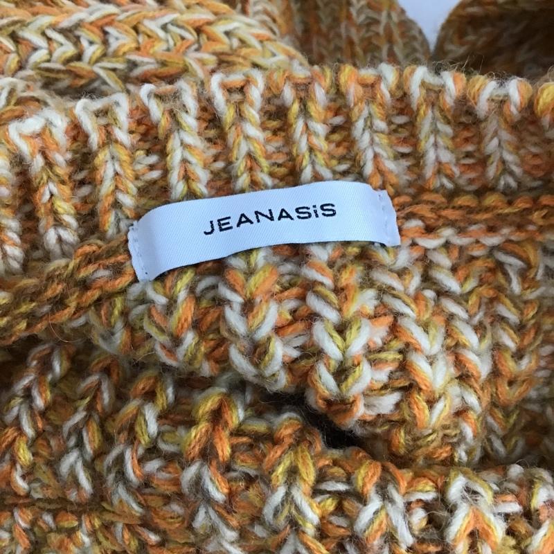 ジーナシス JEANASIS ニット、セーター 長袖 JS063063TP FREE 無地 橙 / オレンジ / レディース USED 古着 中古 10088450