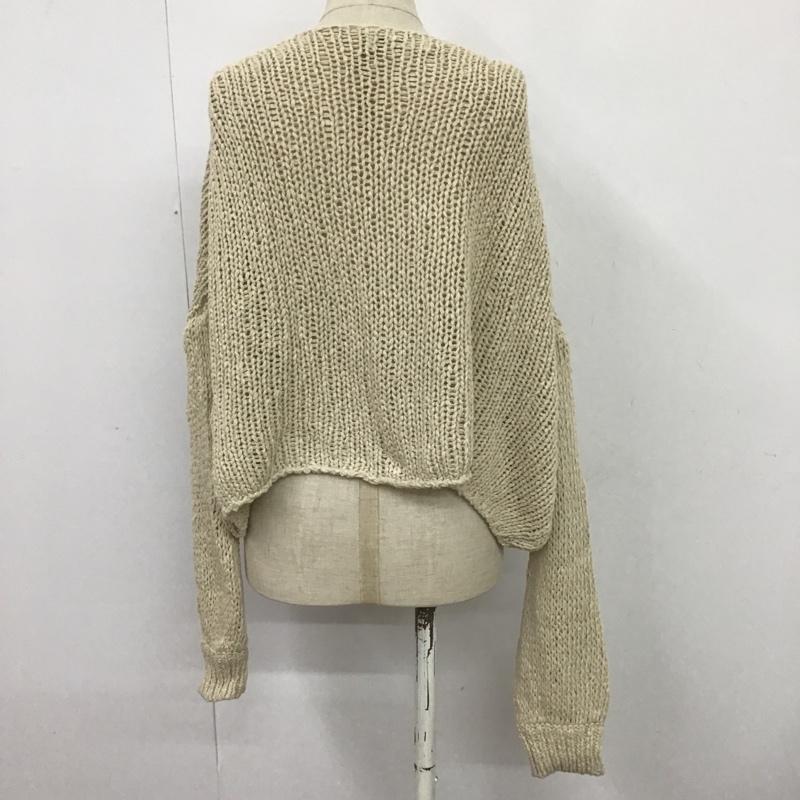 ジーナシス JEANASIS ニット、セーター 長袖 JS063290MC コットンニット FREE 無地 アイボリー / アイボリー / レディース USED 古着 中古 10088451
