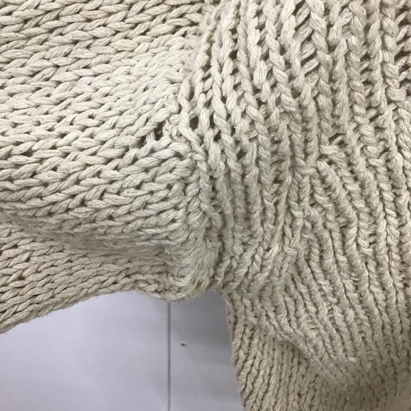 ジーナシス JEANASIS ニット、セーター 長袖 JS063290MC コットンニット FREE 無地 アイボリー / アイボリー / レディース USED 古着 中古 10088451
